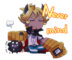 Prince Adess, the lazy demon Eng ver. sticker #4727689