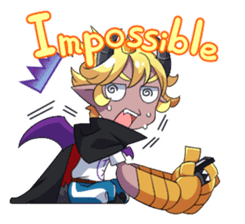 Prince Adess, the lazy demon Eng ver. sticker #4727691