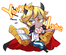 Prince Adess, the lazy demon Eng ver. sticker #4727693
