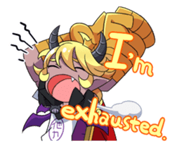 Prince Adess, the lazy demon Eng ver. sticker #4727694
