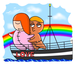 Two rag dolls Tina & Jack sticker #4728378