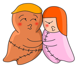 Two rag dolls Tina & Jack sticker #4728387