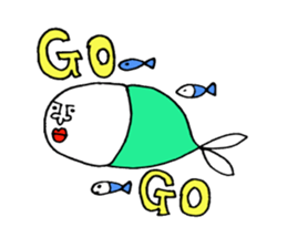 mermaid and friends of sea sticker #4728550