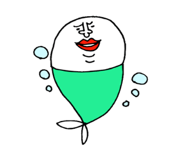 mermaid and friends of sea sticker #4728562