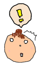 My child of 5-year-old draws picture. sticker #4729600