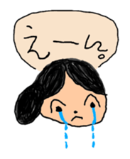 My child of 5-year-old draws picture. sticker #4729614