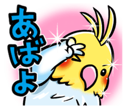 Wonderful talking of the parakeet sticker #4729980