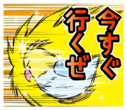 Wonderful talking of the parakeet sticker #4730007