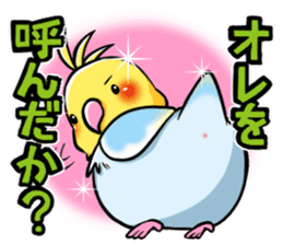 Wonderful talking of the parakeet sticker #4730010