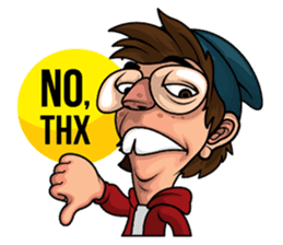 Nerdy Nathan sticker #4730107