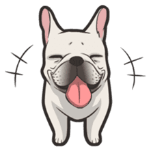 Hi! French Bulldog sticker #4730591
