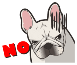 Hi! French Bulldog sticker #4730600