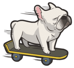 Hi! French Bulldog sticker #4730605