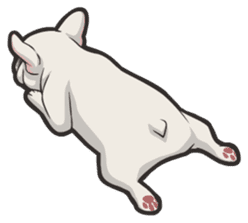 Hi! French Bulldog sticker #4730614