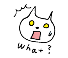 Pointed Ear Cat sticker #4730965