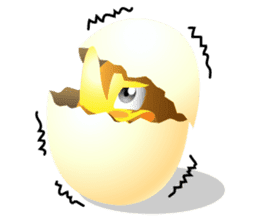 Chicken or Egg sticker #4731257