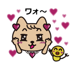 Glitter Heart Cat Second edition sticker #4731527