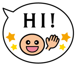 Balloon message(English) sticker #4732144