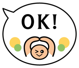 Balloon message(English) sticker #4732146