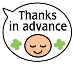 Balloon message(English) sticker #4732151