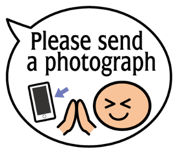 Balloon message(English) sticker #4732152