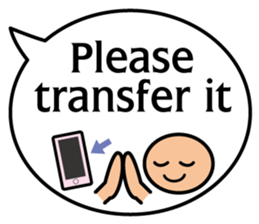 Balloon message(English) sticker #4732153