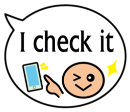 Balloon message(English) sticker #4732154