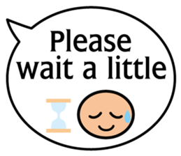 Balloon message(English) sticker #4732155