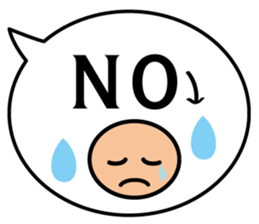 Balloon message(English) sticker #4732159