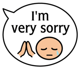 Balloon message(English) sticker #4732161