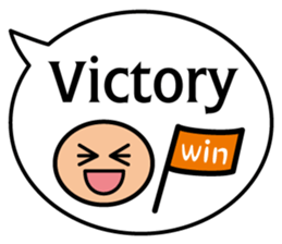 Balloon message(English) sticker #4732171