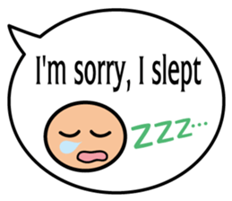 Balloon message(English) sticker #4732172