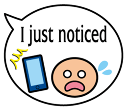 Balloon message(English) sticker #4732173