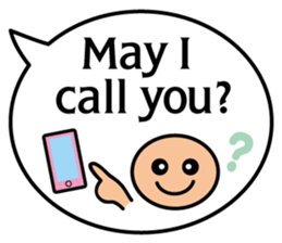 Balloon message(English) sticker #4732175