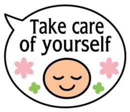 Balloon message(English) sticker #4732180