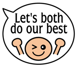 Balloon message(English) sticker #4732181