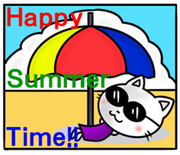 Greeting sticker in summer sticker #4732467