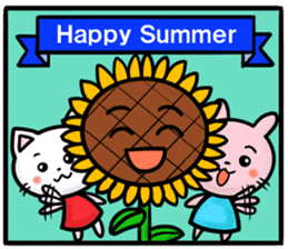 Greeting sticker in summer sticker #4732479