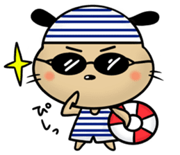 Greeting sticker in summer sticker #4732484