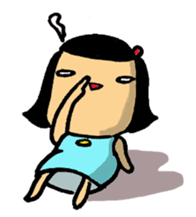 Kawaii ui-chan sticker #4732697