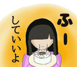 Humor of Japanese women sticker #4733141
