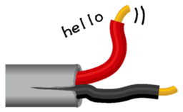 Electric line English version sticker #4733184