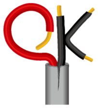 Electric line English version sticker #4733186