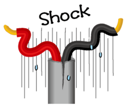 Electric line English version sticker #4733188