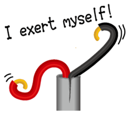 Electric line English version sticker #4733191