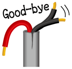 Electric line English version sticker #4733192