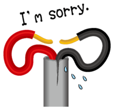 Electric line English version sticker #4733196