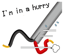 Electric line English version sticker #4733198