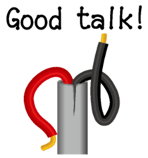 Electric line English version sticker #4733209