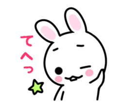 shiro no usagi sticker #4733535